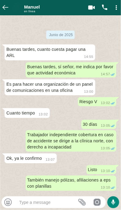Testimonios de clientes